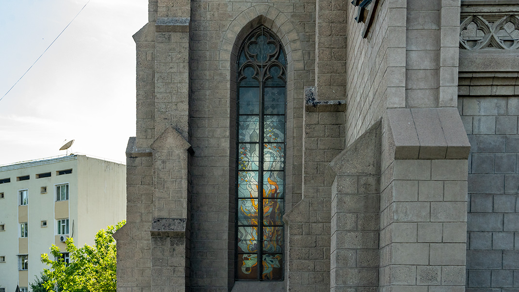 Vibrant stained glass