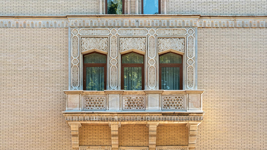 Balcony on the northern facade