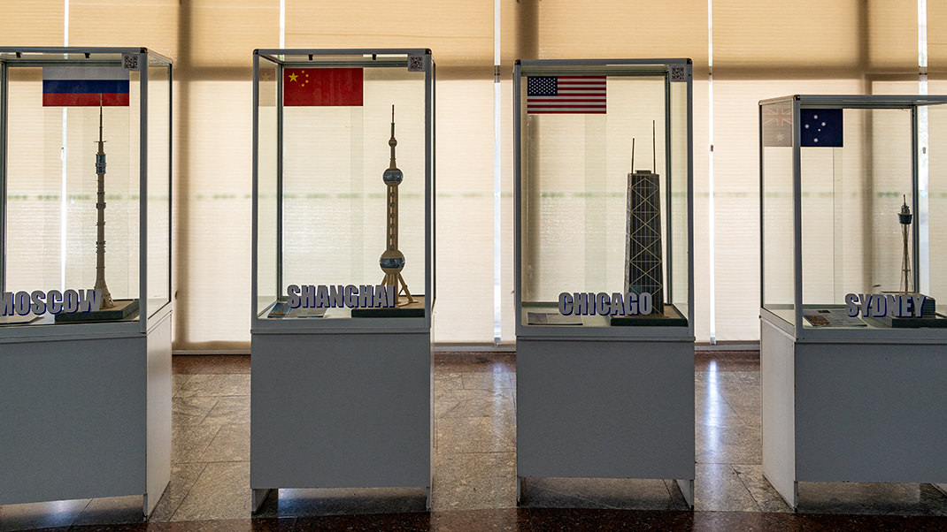 There are also several small models of high-rise structures
